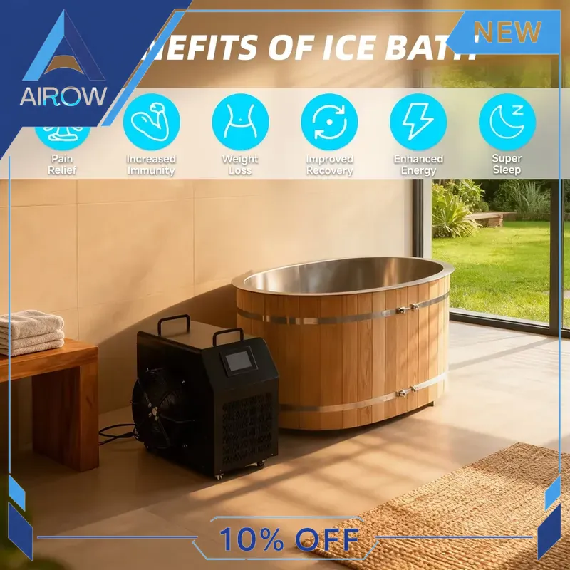 for Wood Cold Plunge Tub 1HP C - đánh giá và giá Spa Wellness Gym